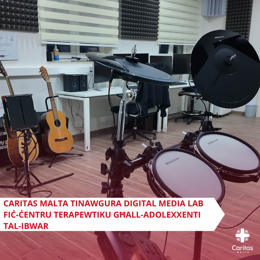 Featured image for “CARITAS MALTA TINAWGURA DIGITAL MEDIA LAB FIĊ-ĊENTRU TERAPEWTIKU GĦALL-ADOLEXXENTI TAL-IBWAR”